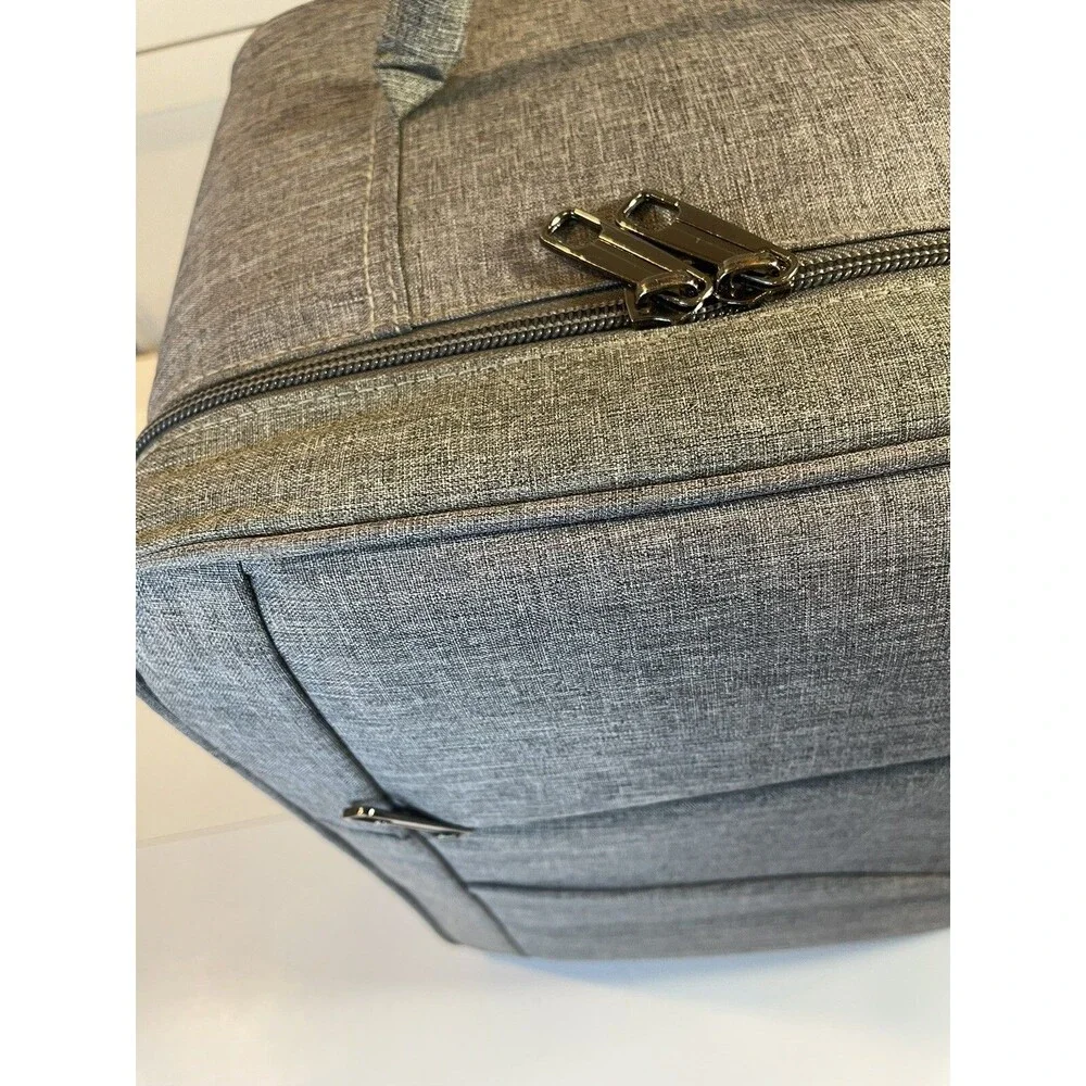 DJI Phantom Drone Backpack Case Soft Lightweight Full Zip Gray Metal Handle